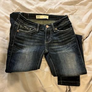 BKE Stella Skinny Low Rise Jeans Tailored W24L28 Denim
